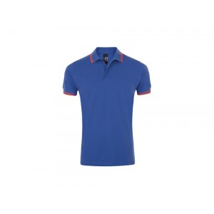 PÓLO PIQUÉ M/CURTA PASADENA MEN AZUL PORTO/CORAL